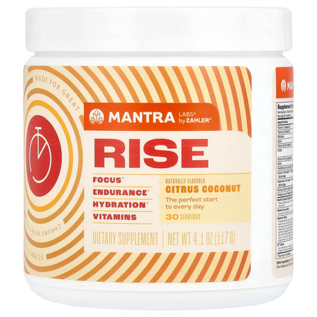 Zahler, Rise, Citrus Coconut, 4.1 oz (117 g) - Supply Center USA