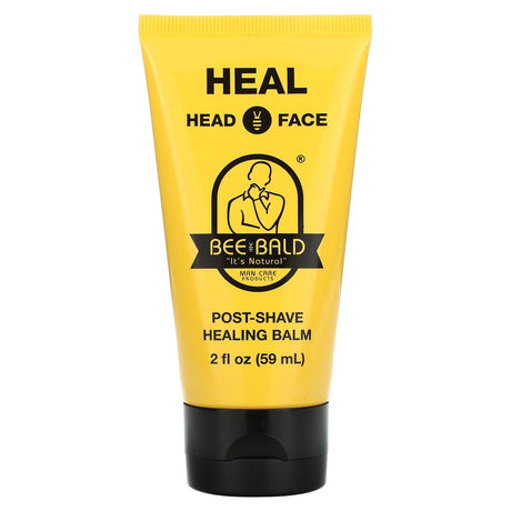 Bee Bald, Heal Head & Face, Post-Shave Healing Balm, 2 fl oz (59 ml) - Supply Center USA