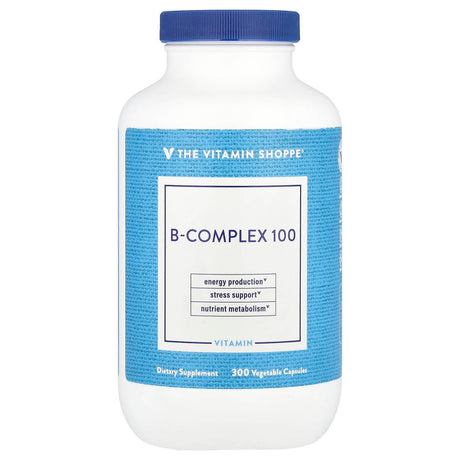 The Vitamin Shoppe, B-Complex 100, 300 Vegetable Capsules - Supply Center USA