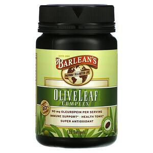 Barlean's, Olive Leaf Complex, 120 Softgels - HealthCentralUSA