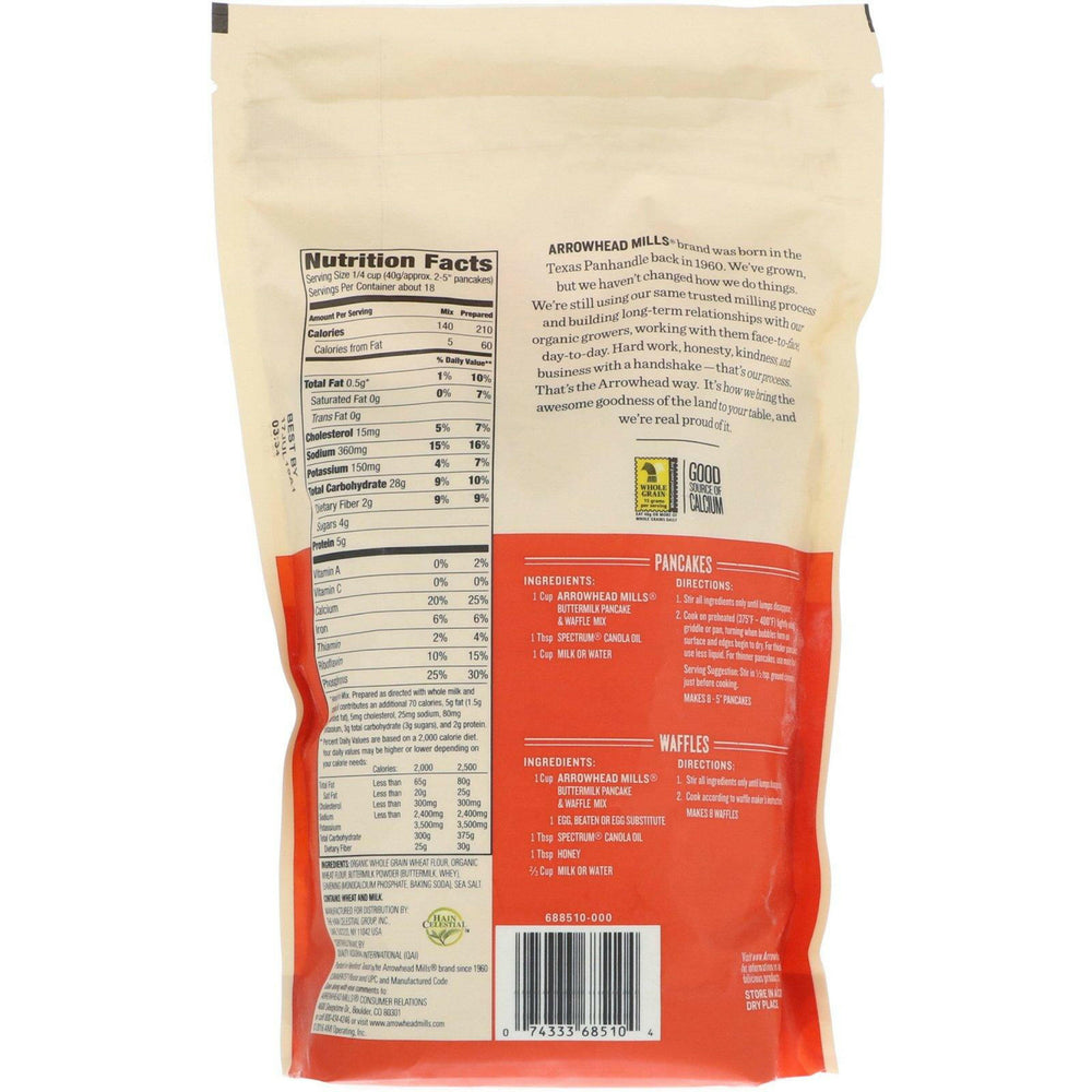 Arrowhead Mills, Buttermilk, Pancake & Waffle Mix, 1.6 lbs (737 g) - HealthCentralUSA