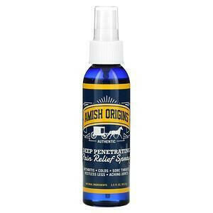 Amish Origins, Deep Penetrating Pain Relief Spray, 3.5 fl oz (99.22 g) - HealthCentralUSA