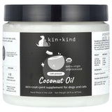 Kin+Kind, Cold Pressed Coconut Oil, For Dogs and Cats, 16 fl oz (473 ml) - Supply Center USA