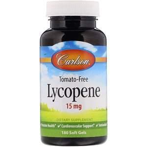 Carlson Labs, Lycopene, 15 mg, 180 Soft Gels - Supply Center USA