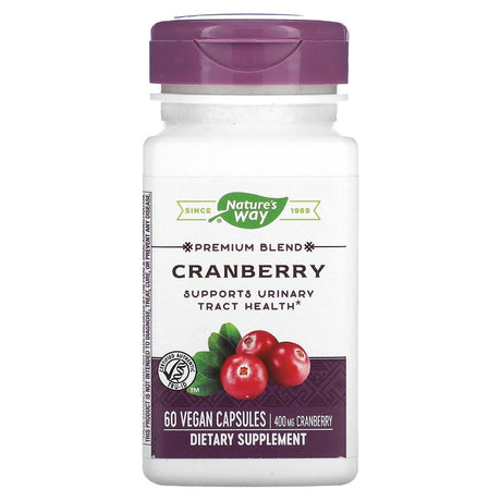 Nature's Way, Premium Blend, Cranberry, 400 mg, 60 Vegan Capsules - Supply Center USA