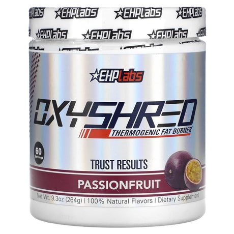 EHPlabs, Oxyshred, Thermogenic Fat Burner, Passionfruit, 9.3 oz (264 g) - Supply Center USA