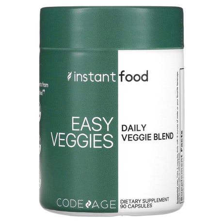 Codeage, Instant Food, Easy Veggies, Daily Veggie Blend, 90 Capsules - Supply Center USA