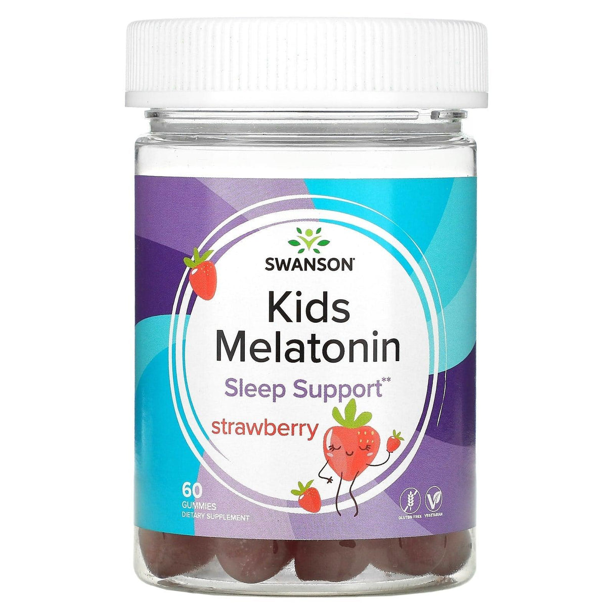 Swanson, Kids Melatonin, Sleep Support, Strawberry, 60 Gummies - Supply Center USA