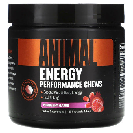 Animal, Energy Performance Chews, Pomberry, 120 Chewable Tablets - Supply Center USA