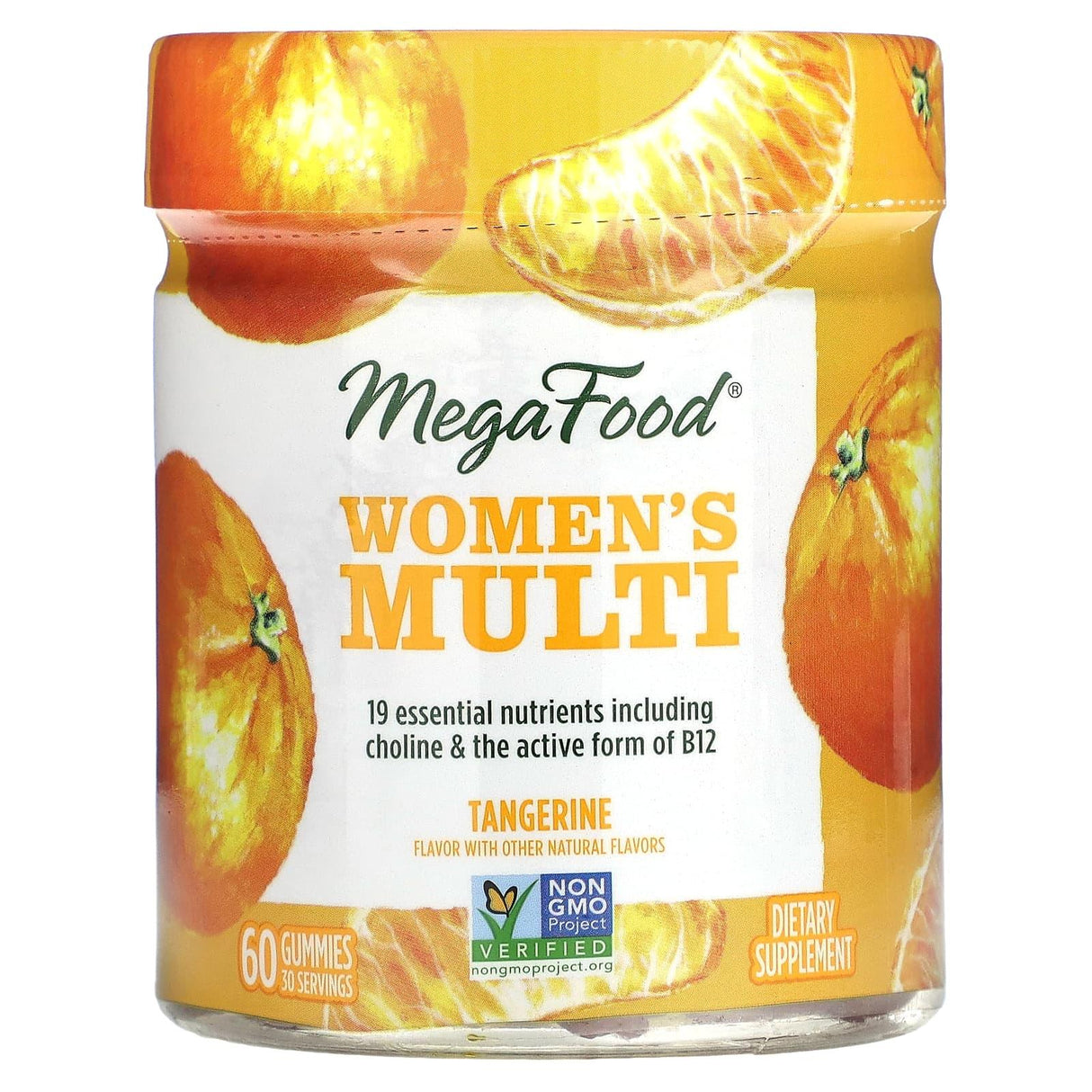 MegaFood, Women's Multi, Tangerine, 60 Gummies - Supply Center USA