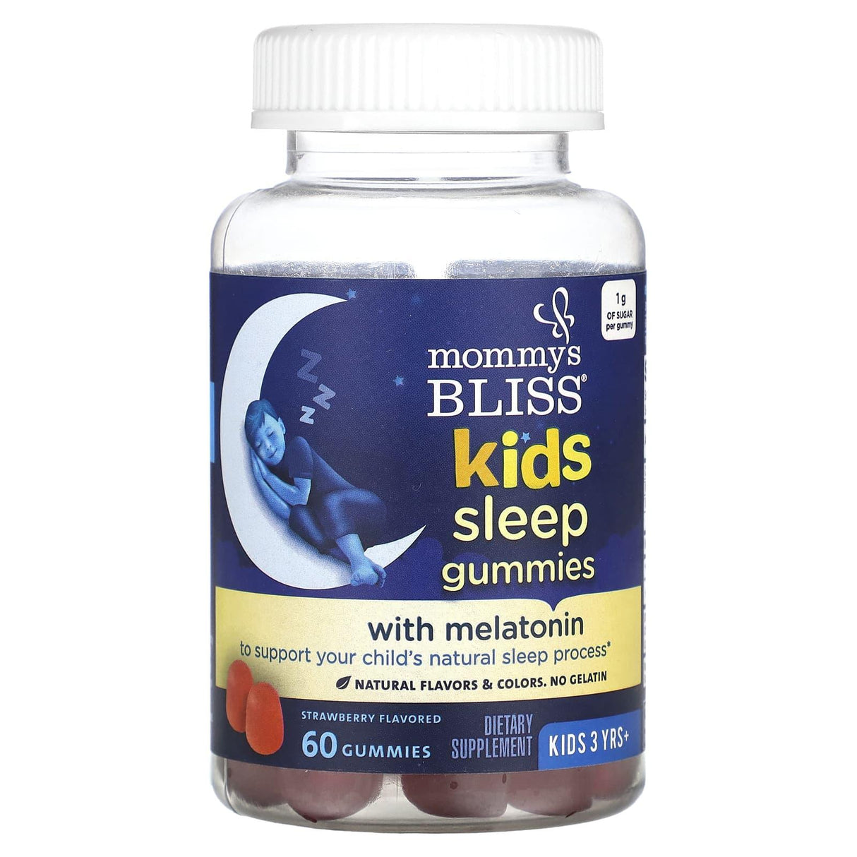 Mommy's Bliss, Kids Sleep Gummies, 3 Yrs+, Strawberry, 60 Gummies - Supply Center USA