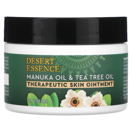 Desert Essence, Therapeutic Skin Ointment, Manuka Oil & Tea Tree Oil, 1 fl oz (29.5 ml) - Supply Center USA