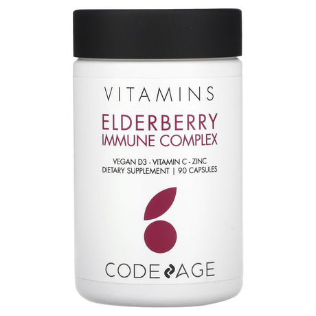 Codeage, Vitamins, Elderberry Immune Complex, 90 Capsules - Supply Center USA