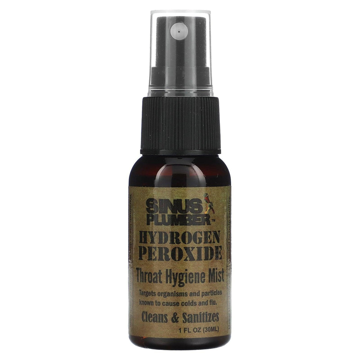 Greensations, Hydrogen Peroxide, Throat Hygiene Mist, 1 fl oz (30 ml) - Supply Center USA