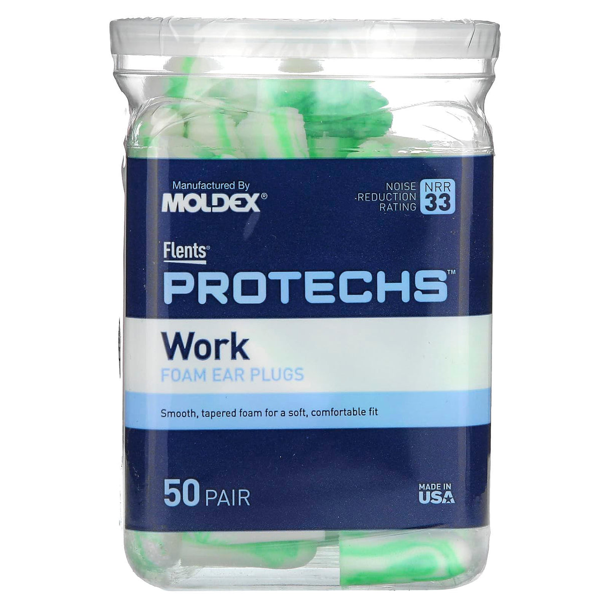 Flents, Protechs, Foam Ear Plugs, Work, 50 Pair - Supply Center USA