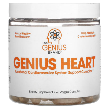 The Genius Brand, Genius Heart , 60 Veggie Capsules - Supply Center USA