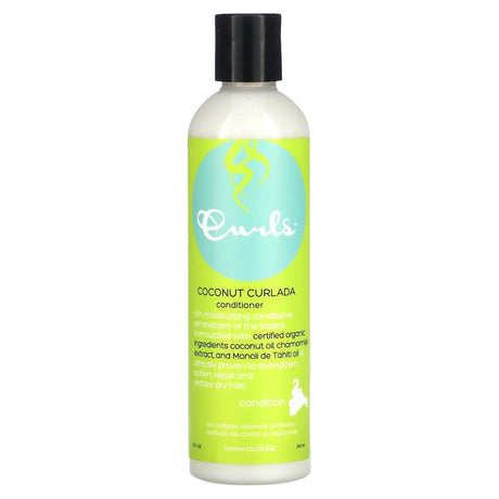 Curls, Coconut Curlada Conditioner, 8 fl oz (240 ml) - Supply Center USA