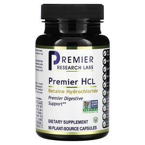 Premier Research Labs, Premier HCL, 90 Plant-Source Capsules - Supply Center USA