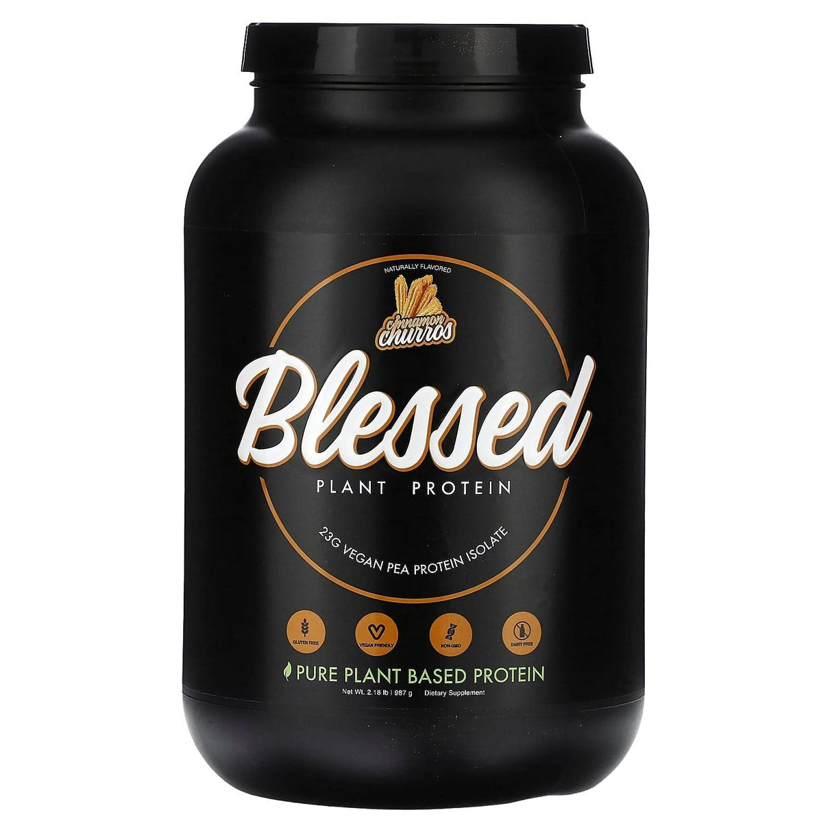 Blessed, Plant Protein, Cinnamon Churros, 2.18 lbs (987 g) - Supply Center USA