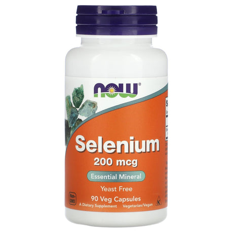 NOW Foods, Selenium, 200 mcg, 90 Veg Capsules - Supply Center USA