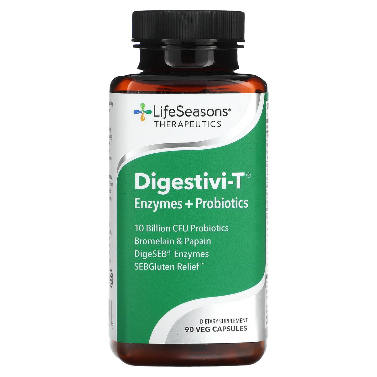 LifeSeasons, Digestivi-T, Enzymes + Probiotics, 90 Veg Capsules - Supply Center USA