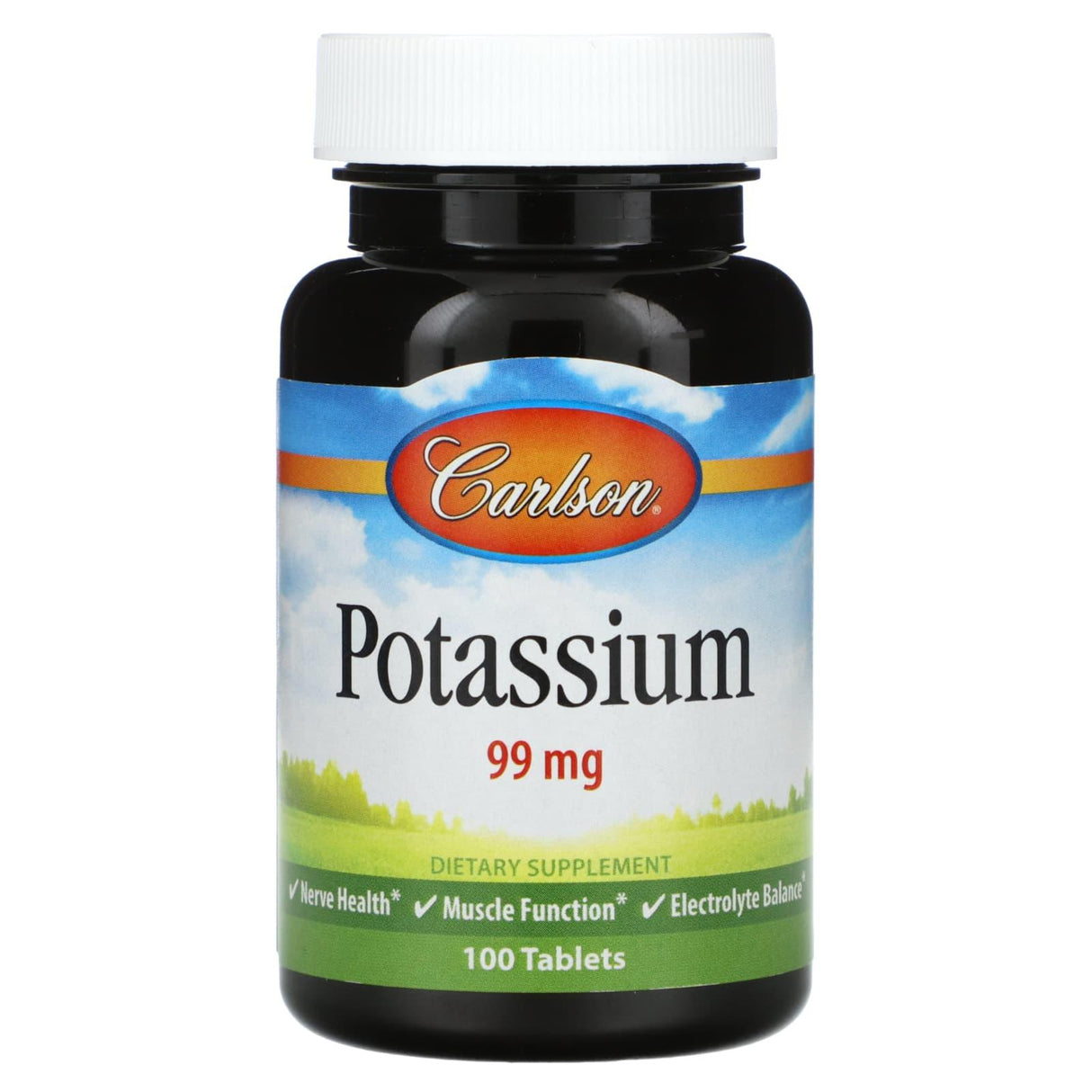 Carlson, Potassium, 99 mg, 100 Tablets - Supply Center USA