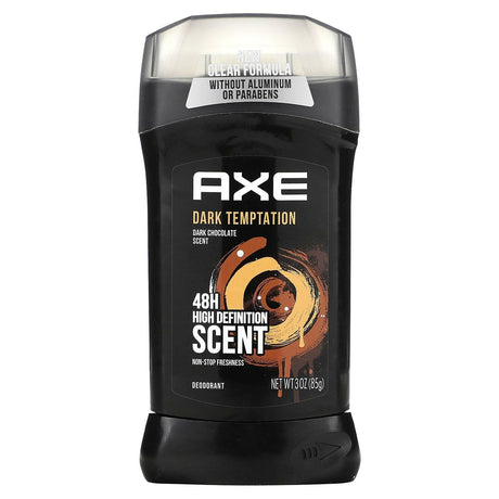 Axe, Dark Temptation Deodorant, Dark Chocolate, 3 oz (85 g) - Supply Center USA