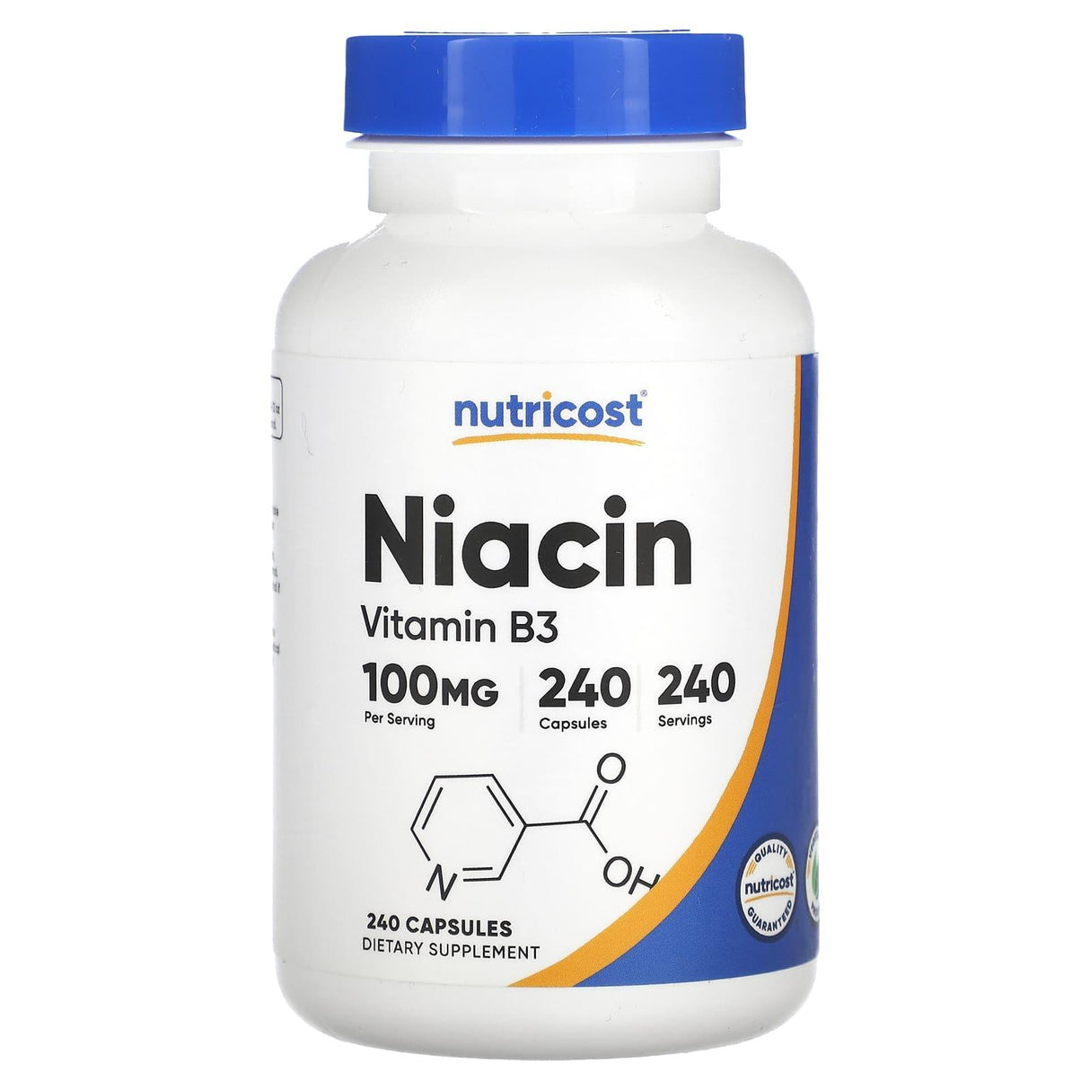 Nutricost, Niacin, 500 mg, 240 Capsules - Supply Center USA