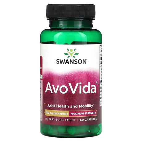 Swanson, AvoVida, 100 mg, 60 Capsules - Supply Center USA