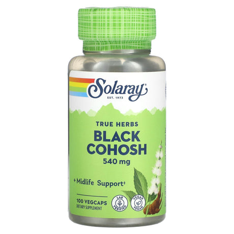 Solaray, True Herbs, Black Cohosh, 540 mg , 100 VegCaps - Supply Center USA