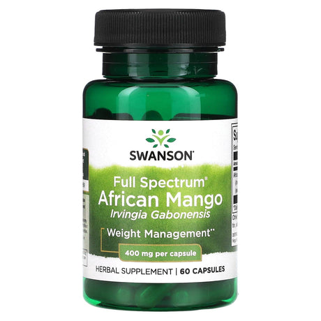 Swanson, Full Spectrum African Mango, 400 mg, 60 Capsules - Supply Center USA