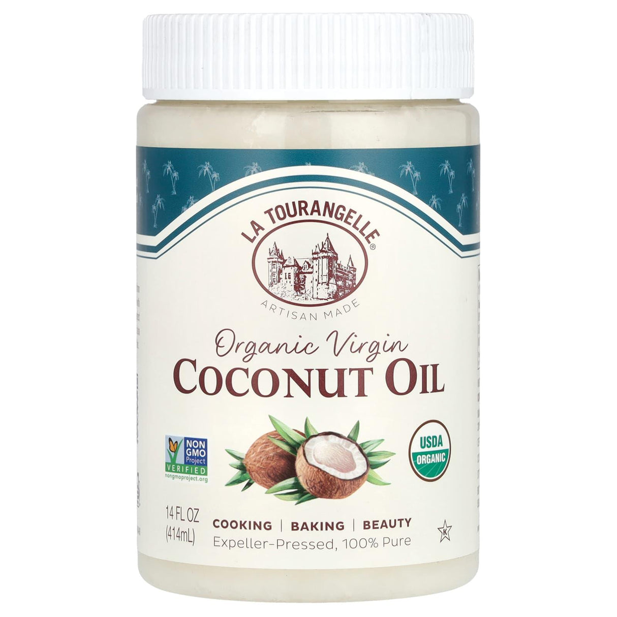 La Tourangelle, Organic Virgin Coconut Oil, 14 fl oz (414 ml) - Supply Center USA