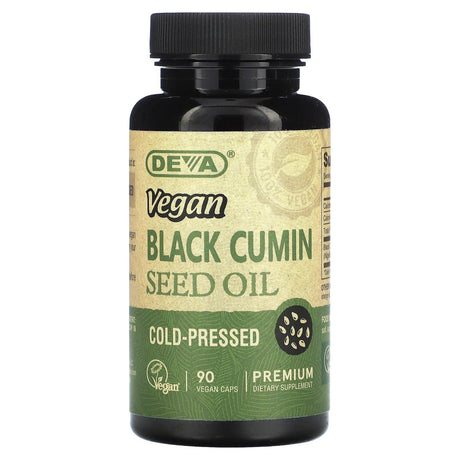 Deva, Vegan Black Cumin Seed Oil, 90 Vegan Caps - Supply Center USA