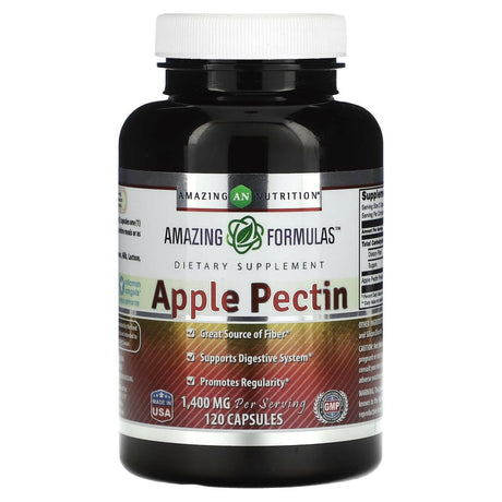 Amazing Nutrition, Apple Pectin, 700 mg, 120 Capsules - Supply Center USA