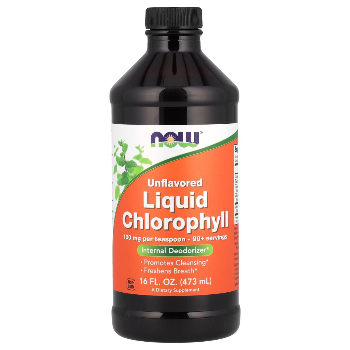 NOW Foods, Liquid Chlorophyll, Unflavored, 16 fl oz (473 ml) - Supply Center USA