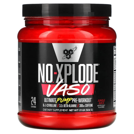 BSN, No-Xplode VASO, Ultimate Pump Pre-Workout, Pineapple Pump, 1.11 lb (504 g) - Supply Center USA