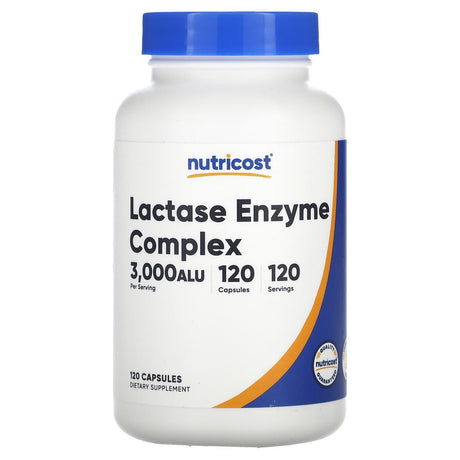 Nutricost, Lactase Enzyme Complex, 3,000 ALU, 120 Capsules - Supply Center USA