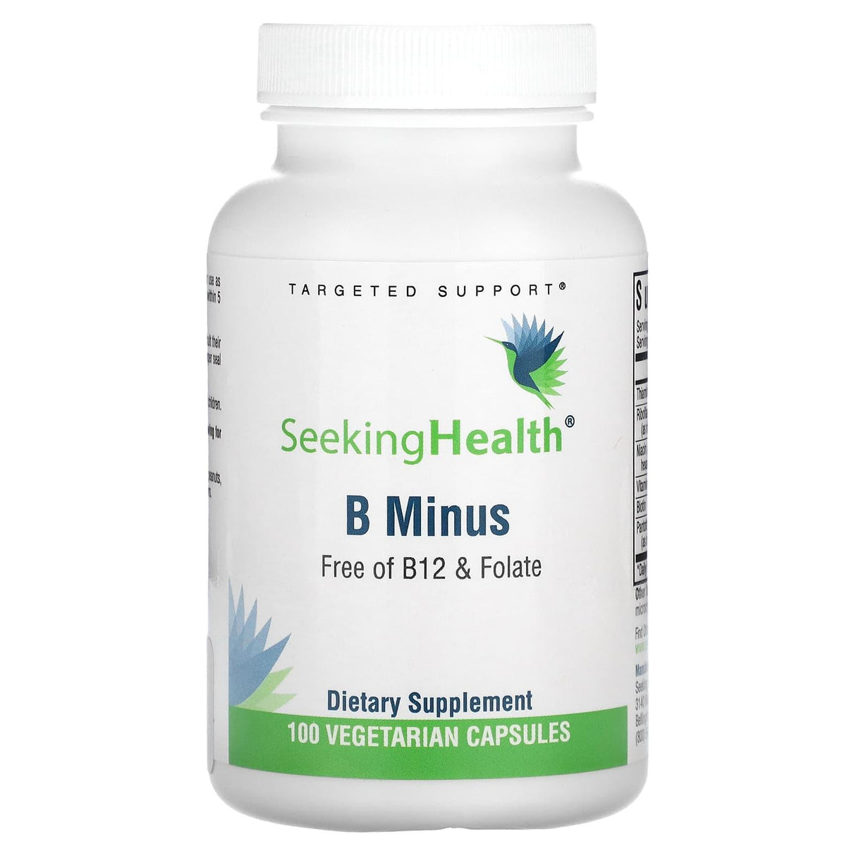 Seeking Health, B-Minus, 100 Vegetarian Capsules - Supply Center USA