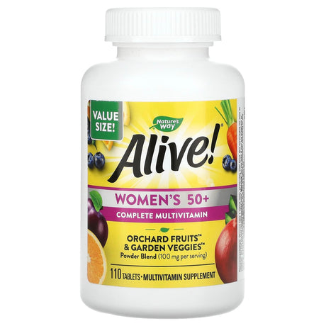 Nature's Way, Alive! Women's 50+ Complete Multivitamin, 110 Tablets - Supply Center USA