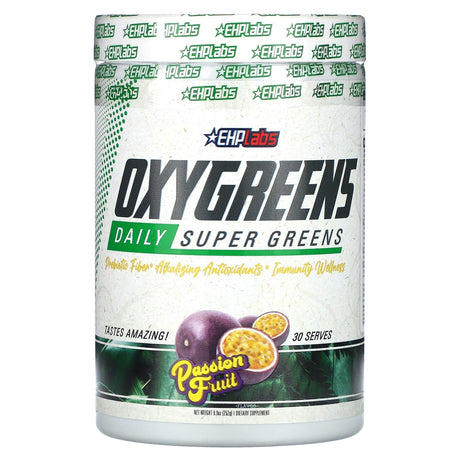 EHPlabs, OxyGreens, Daily Super Greens, Passion Fruit , 8.9 oz (252 g) - Supply Center USA