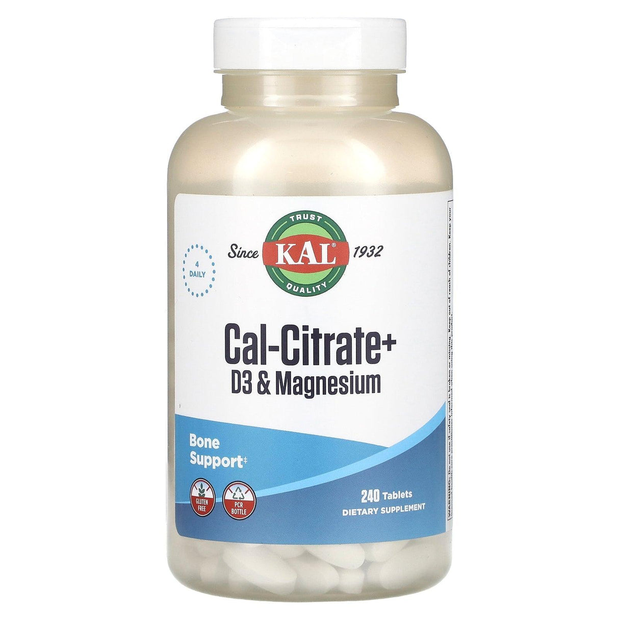 KAL, Cal-Citrate+, D3 & Magnesium, 240 Tablets - Supply Center USA