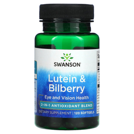 Swanson, Lutein & Bilberry, 120 Softgels - Supply Center USA