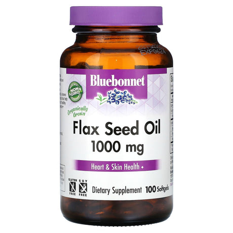 Bluebonnet Nutrition, Flax Seed Oil, 1,000 mg, 100 Softgels - Supply Center USA