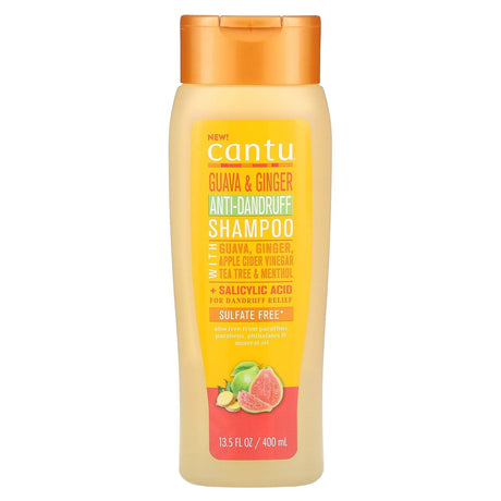 Cantu, Guava & Ginger Anti-Dandruff Shampoo, 13.5 fl oz (400 ml) - Supply Center USA