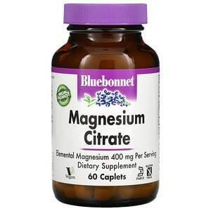 Bluebonnet Nutrition, Magnesium Citrate, 400 mg, 60 Caplets - Supply Center USA