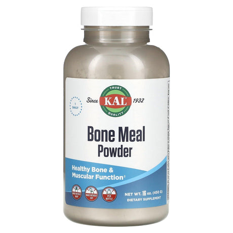 KAL, Bone Meal Powder, 16 oz, (450 g) - Supply Center USA