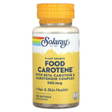 Solaray, Plant Source, Food Carotene with Beta Carotene & Carotenoid Complex, 500 mcg, 100 Softgels - Supply Center USA