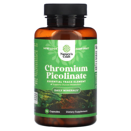 Nature's Craft, Chromium Picolinate, 90 Capsules - Supply Center USA