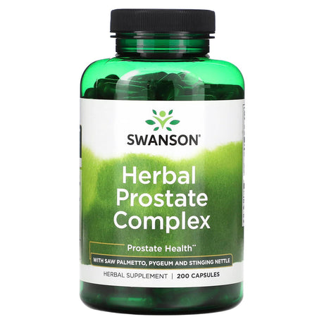 Swanson, Herbal Prostate Complex with Saw Palmetto, Pygeum and Stinging Nettle, 200 Capsules - Supply Center USA