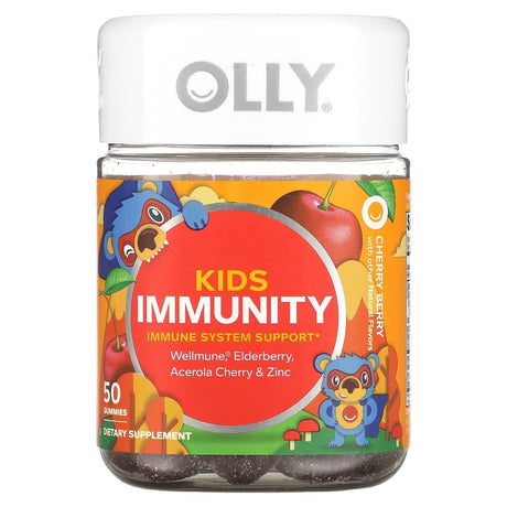 OLLY, Kids Immunity, Cherry Berry, 50 Gummies - Supply Center USA